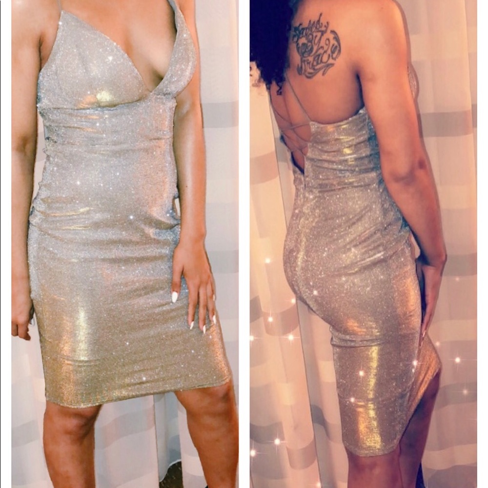 Metallic Bodycon dress